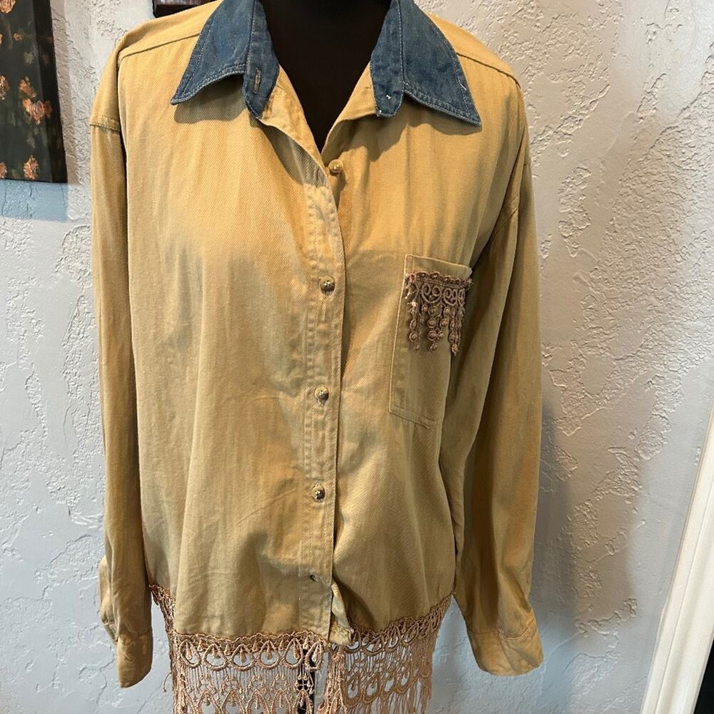 Vintage Haik's Embroidered Shirt - Size XL - 100% Cotton - Excellent Condition